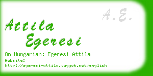 attila egeresi business card